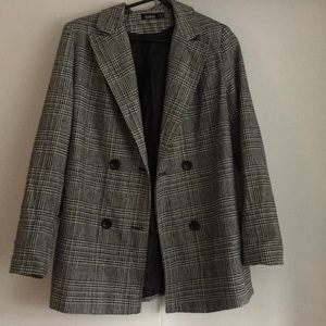 Boohoo Plaid Blazer
